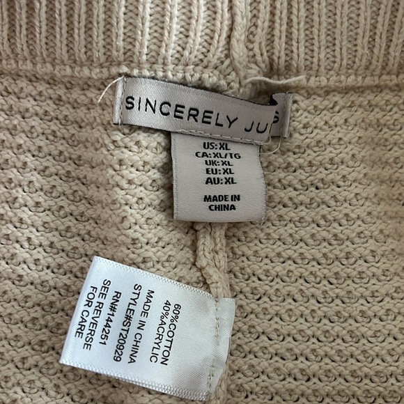 Sincerely Jules Knit Sweater Pull On Pants - Picture 3 of 5